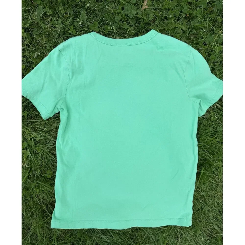 GAP Kids Green Graphic T-Shirt Earth Print Short Sleeve (SZ M 8)